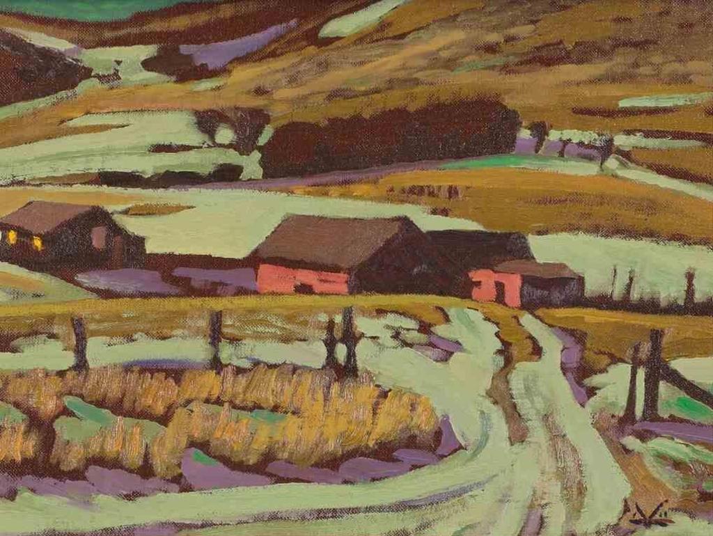 Illingworth Holey (Buck) Kerr (1905-1989) - Old Ranch West Of Nanton; 1985