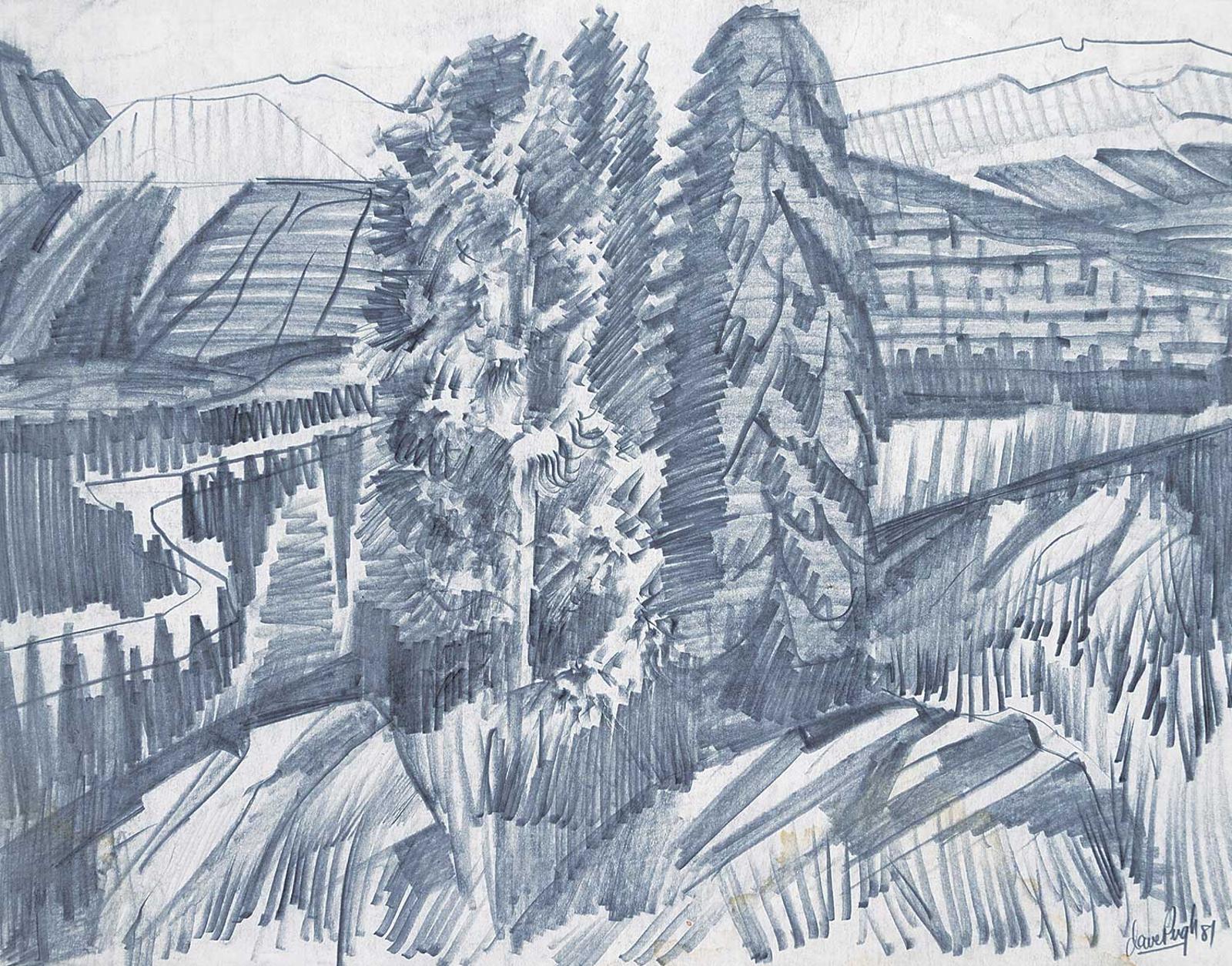 David Pugh (1946-1994) - Two Trees