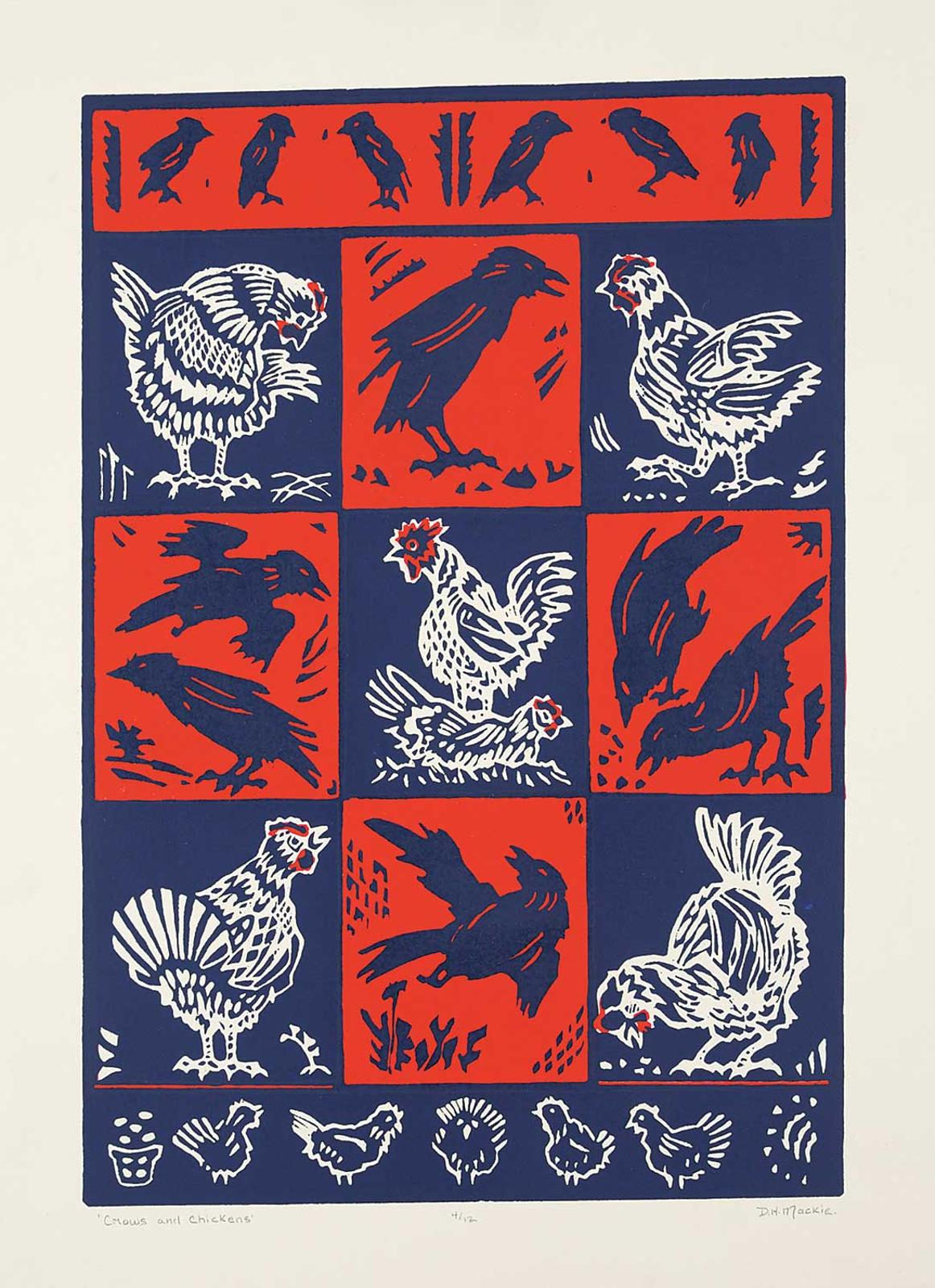 Dora Helen Mackie (1926) - Crows and Chickens #4/12