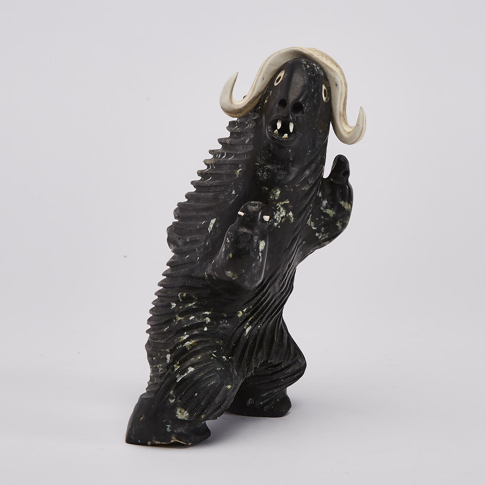 Judas Ullulaq (1937-1998) - Dancing Musk Ox