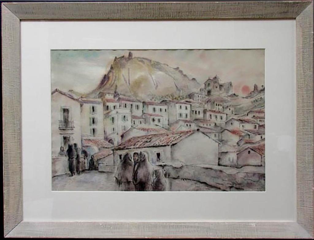 William (Will) Abernethy Ogilvie (1901-1989) - Hill Town, Sicily