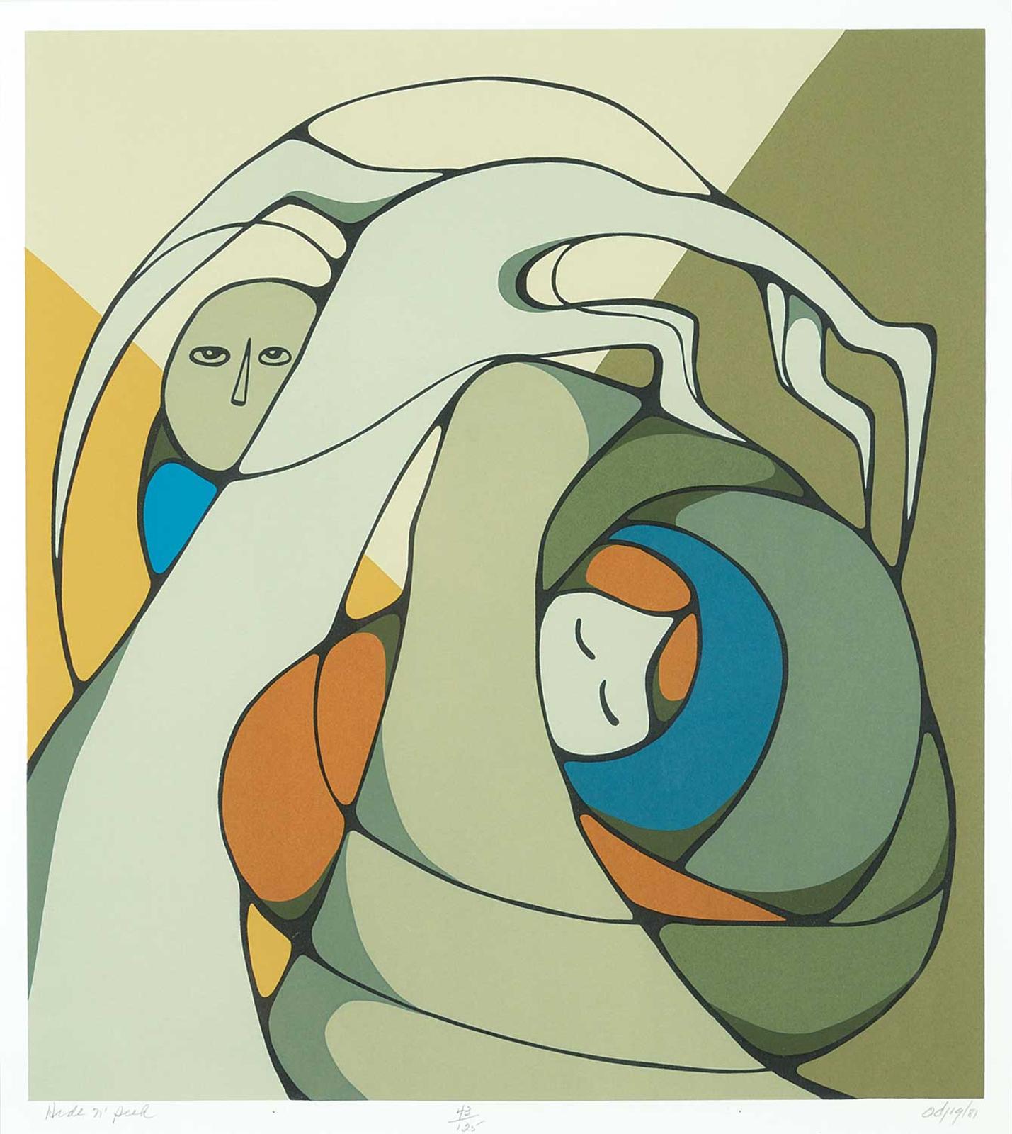 Daphne Odjig (1919-2016) - Hide and Seek #43/125