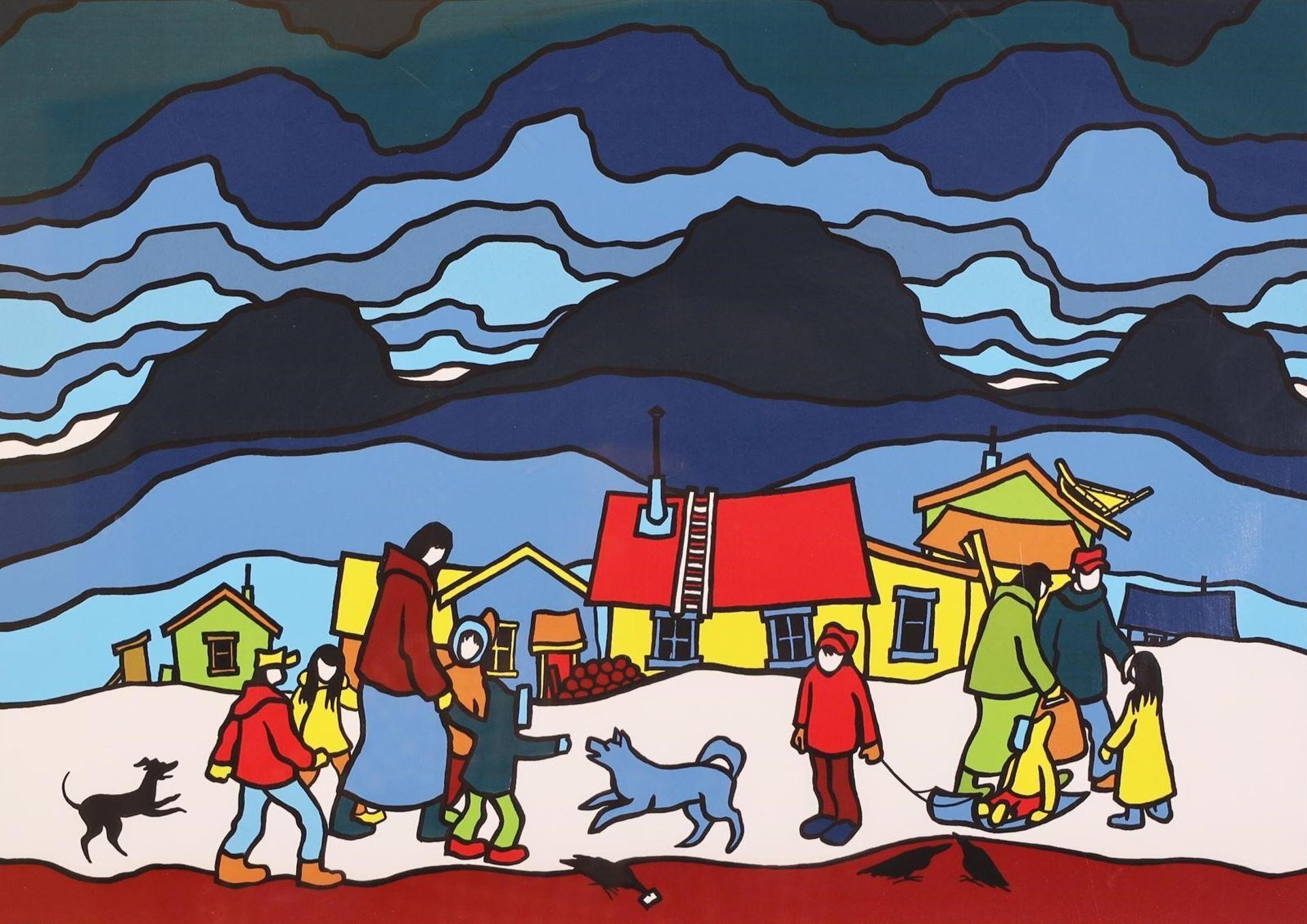 Ted Harrison (1926-2015) - Northern Sky; 1980