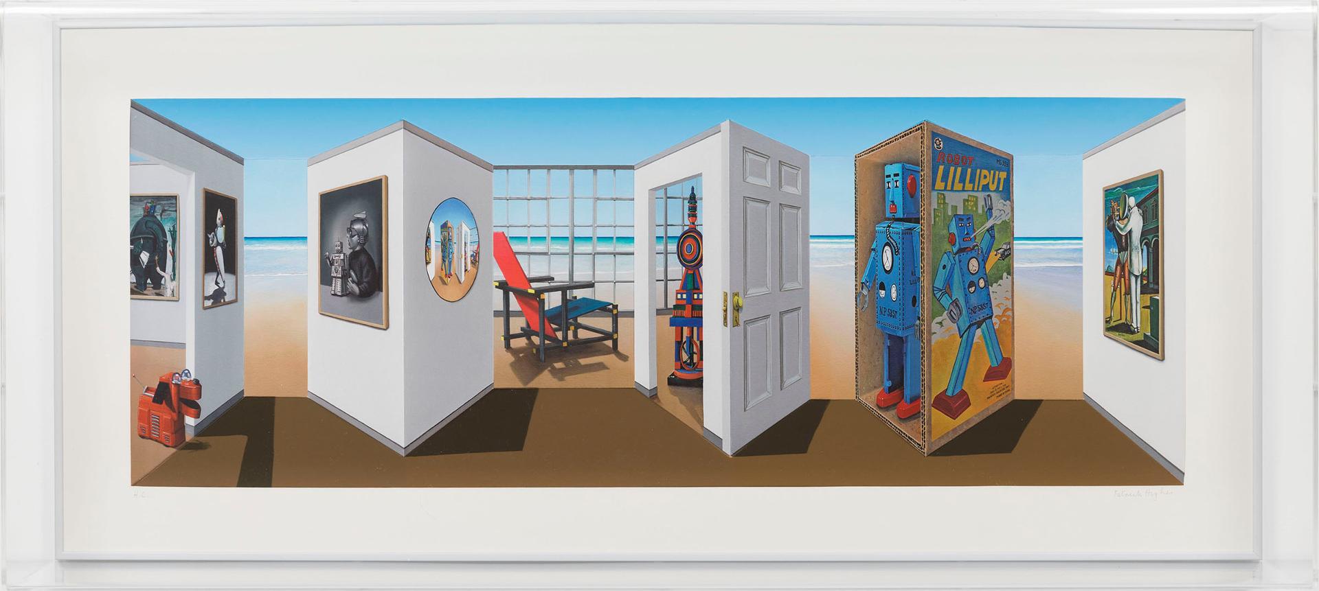 Patrick Hughes (1939) - Robotski, 2017