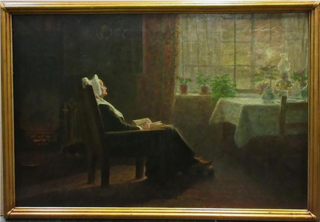 John Wycliffe Lowes Forster (1850-1938) - Dutch Woman Reading