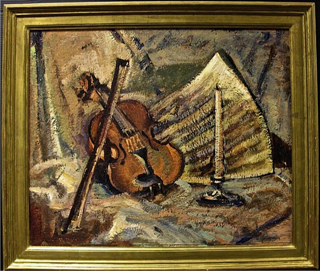 William John Hopkinson (1887-1970) - Still Life (Violin)