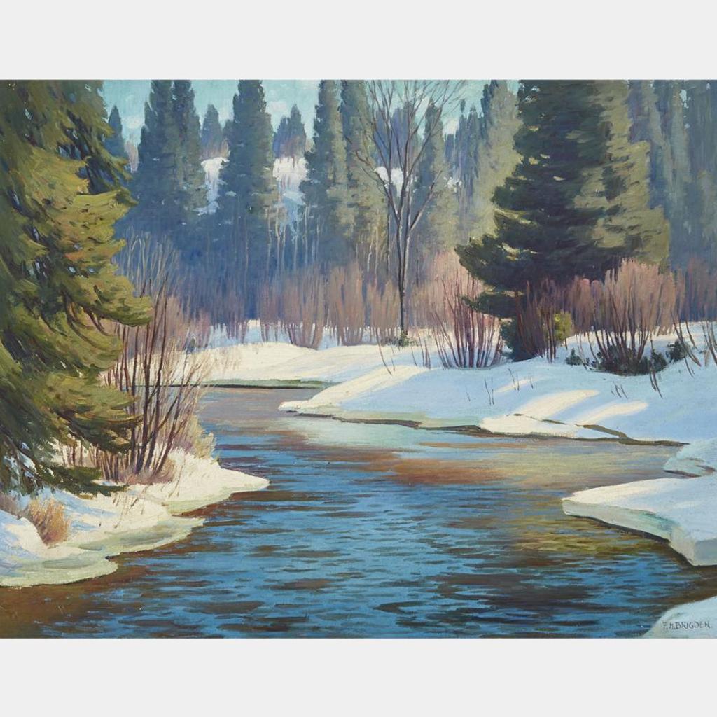Frederick Henry Brigden (1871-1956) - Winter Stream