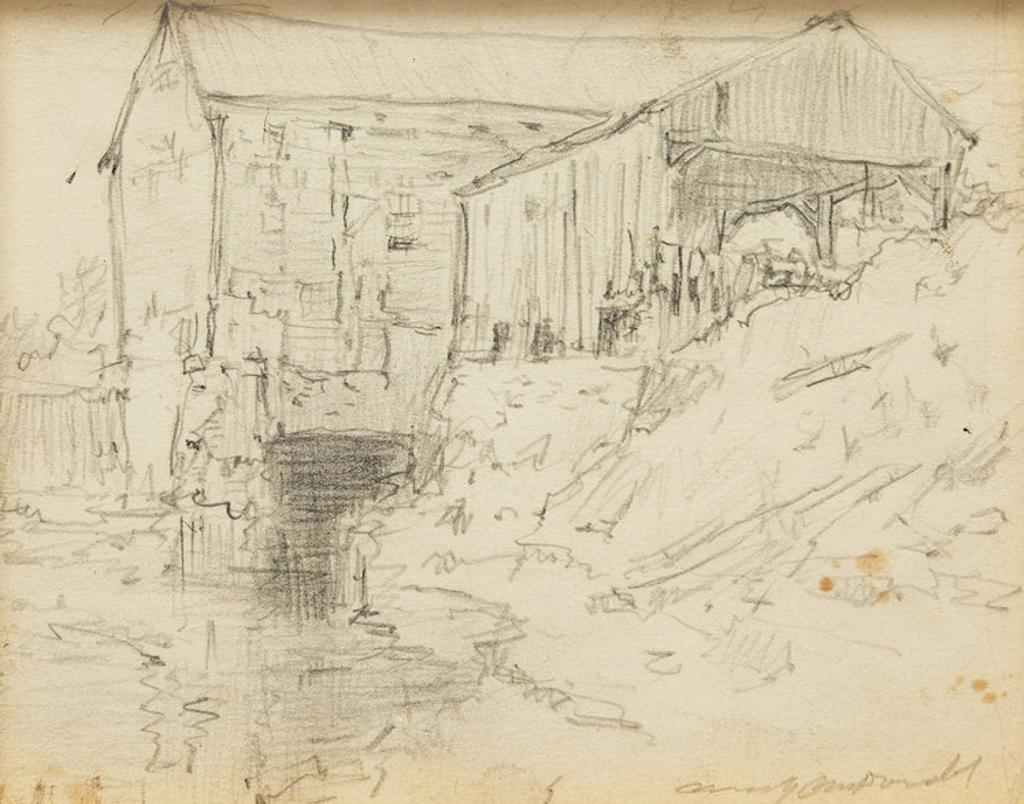 Manly Edward MacDonald (1889-1971) - Old Saw Mill at Cannifton