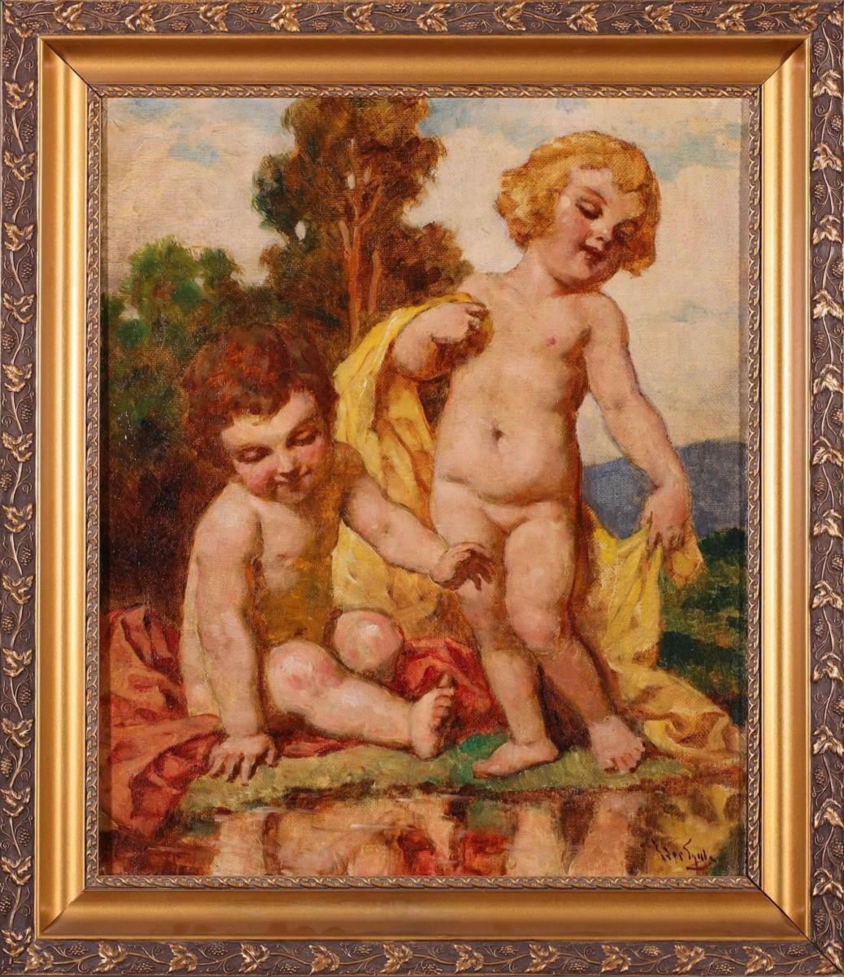 Gyula Eder (1871-1945) - Untitled, Putti (Cherubs)