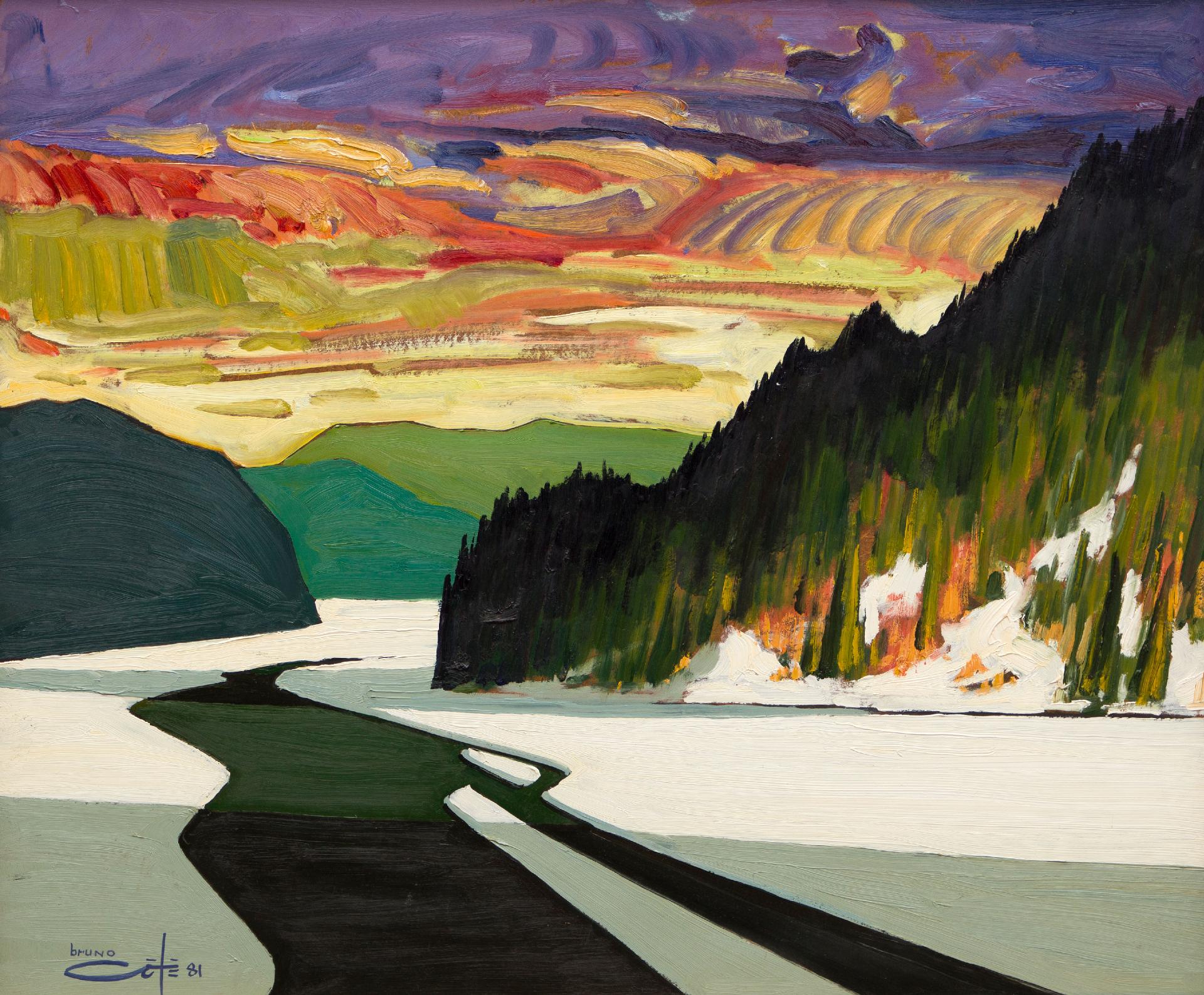 Bruno Cote (1940-2010) - Rivière Malbaie, 1981