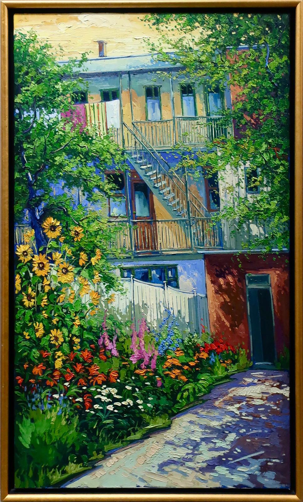 Robert Savignac (1946) - La Courette Endimanchee