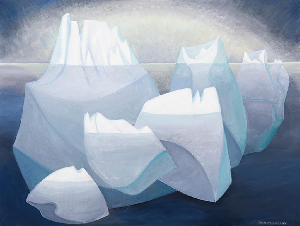 Doris Jean McCarthy (1910-2010) - Aurora and the Bergs
