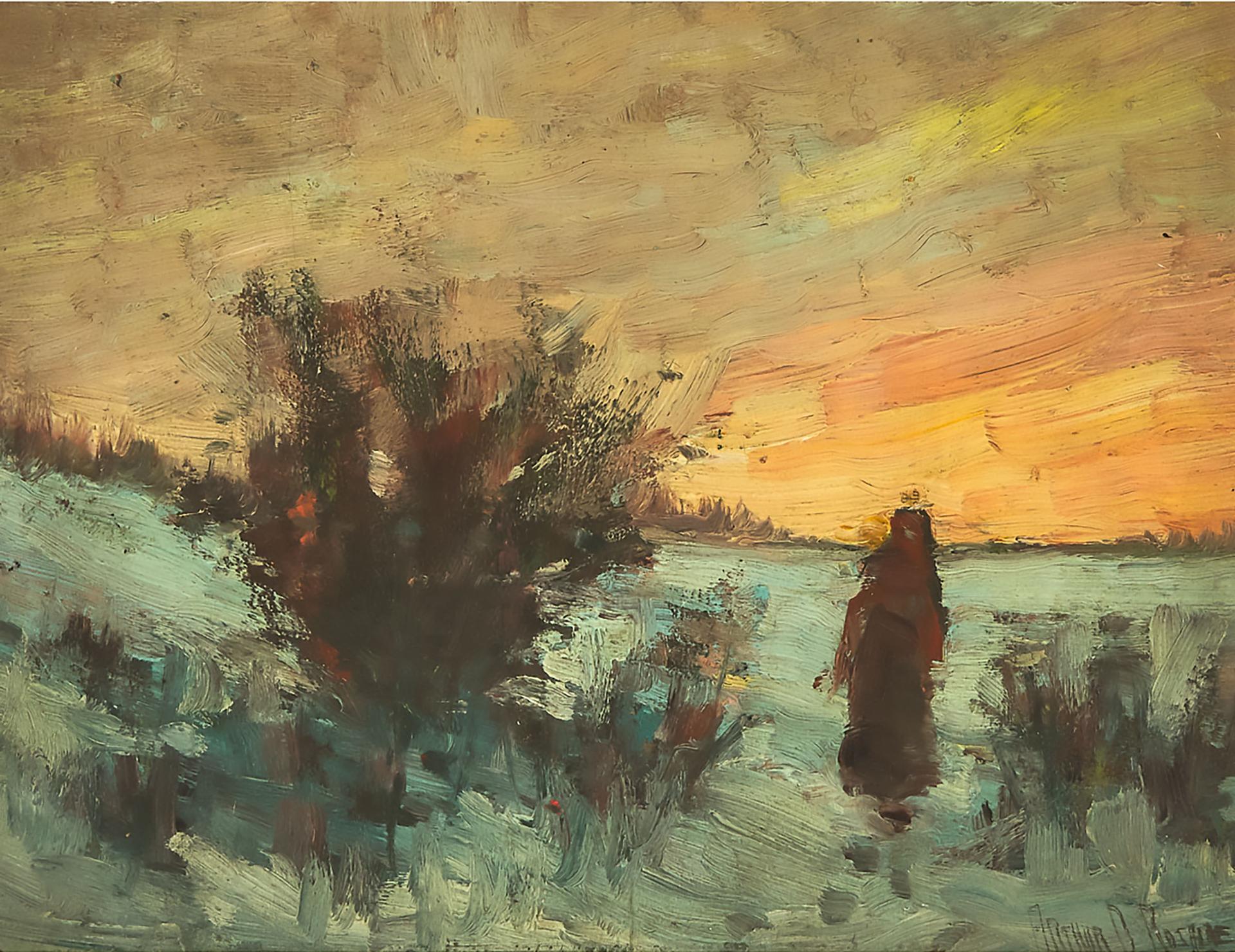 Arthur Dominique Rozaire (1879-1922) - Coucher De Soleil, Cap Diamant