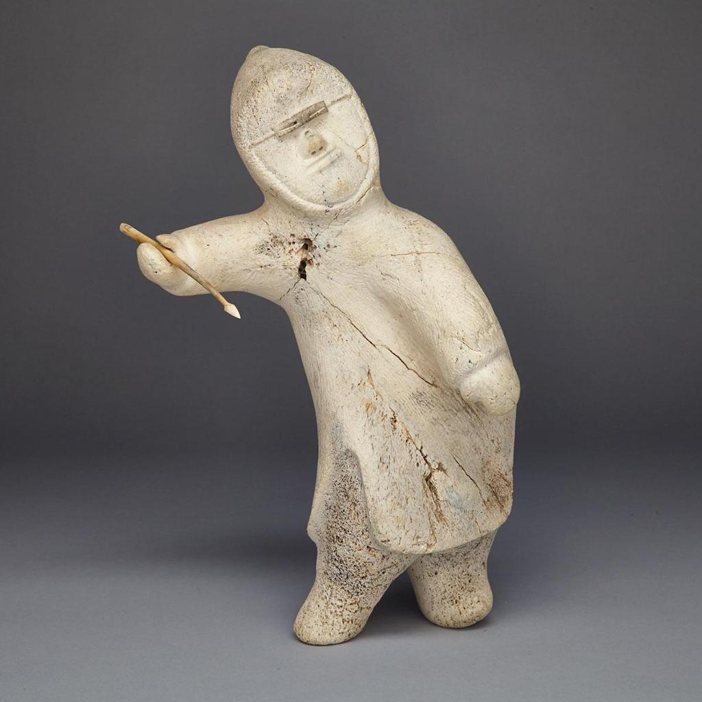Abraham Kingmiatuq (1933-1990) - Hunter With Harpoon