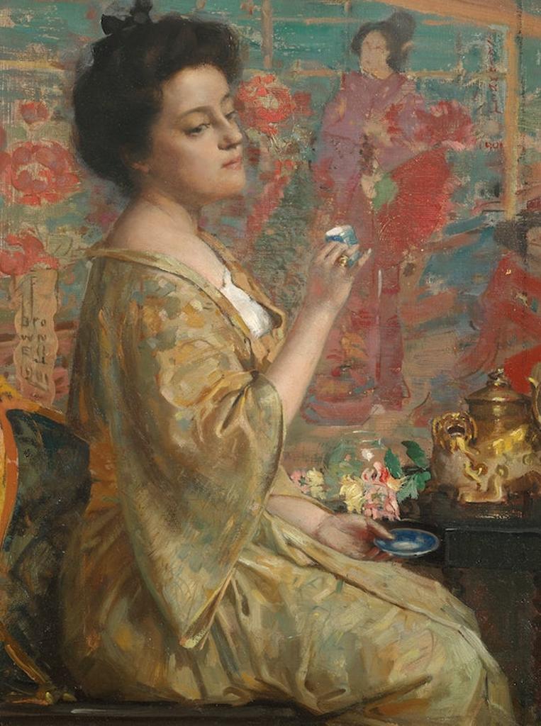 Peleg Franklin Frank Brownell (1857-1946) - Tea Time