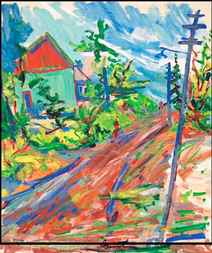 Samuel (Sam) Borenstein (1908-1969) - Country Road with Two Figures