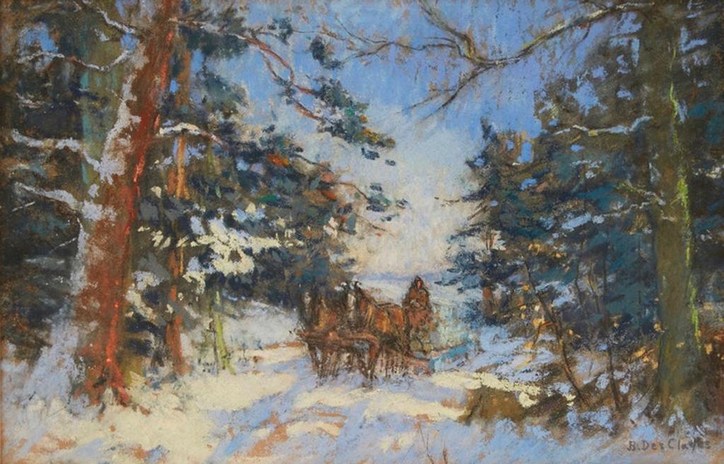 Berthe Des Clayes (1877-1968) - Sleighing Scene
