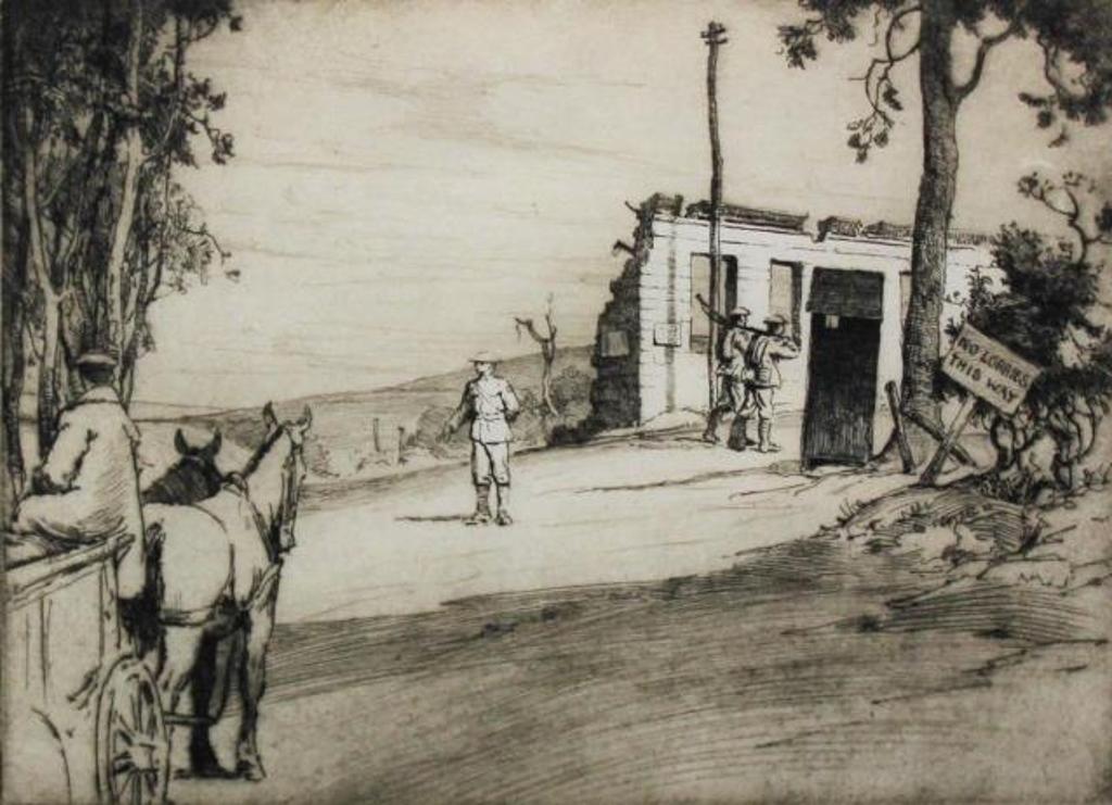 Cyril Henry Barraud (1877-1940) - The Barrier, Mont St. Eloy