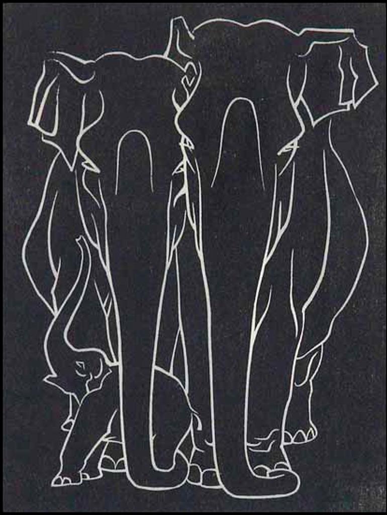 Illingworth Holey (Buck) Kerr (1905-1989) - Elephant Family (01124/2013-2036)