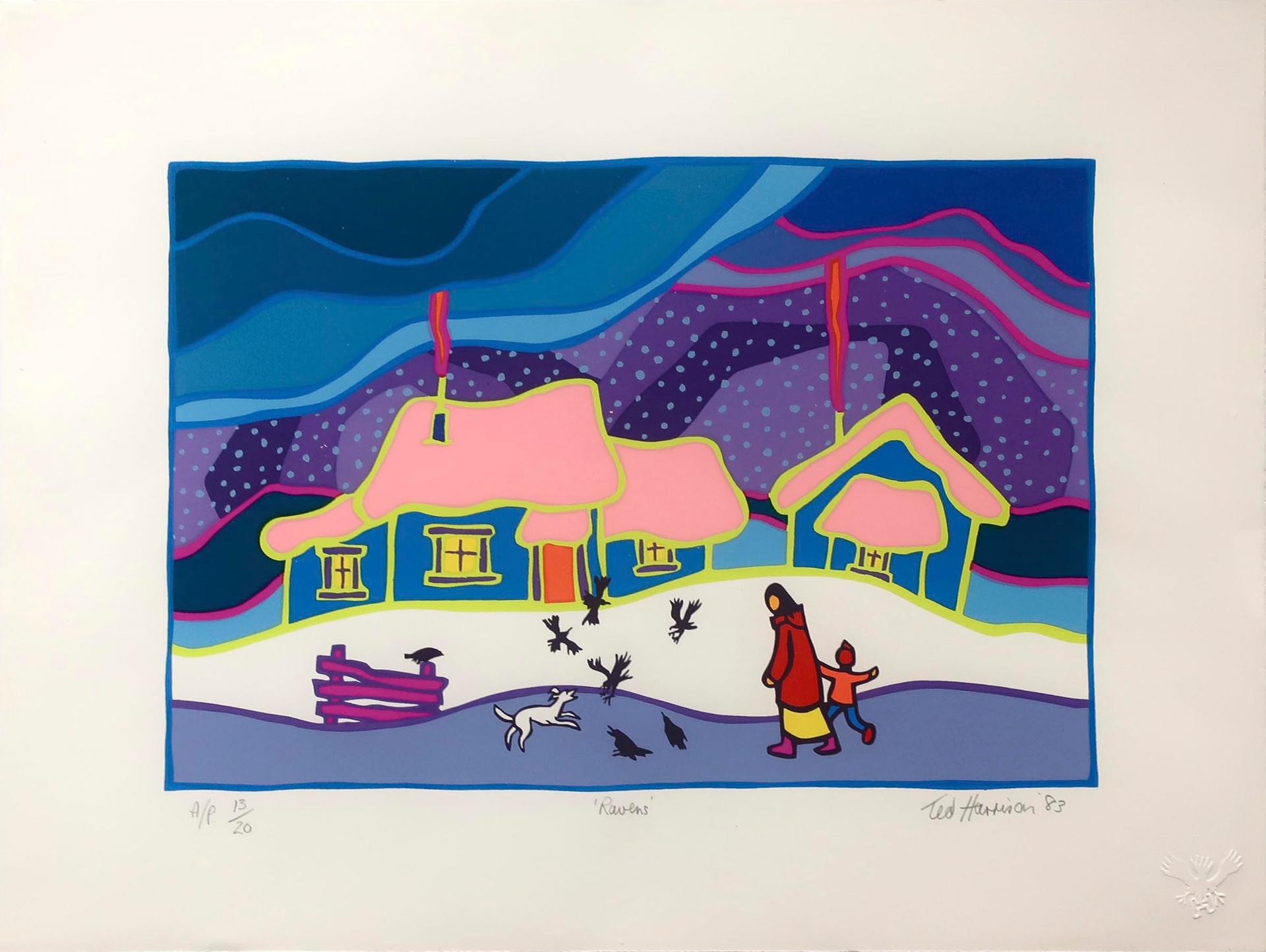 Ted Harrison (1926-2015) - Ravens