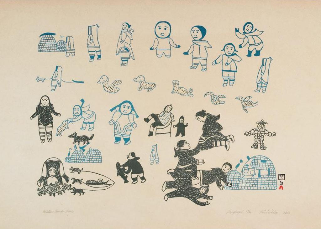 Paunichea (1920-1968) - Winter Camp Scene
