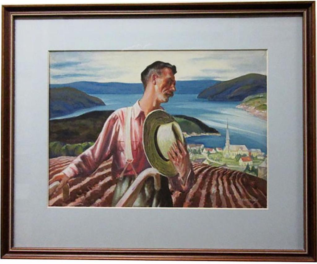 Joseph Ernest Sampson (1887-1946) - Farming Along The St. Lawrence River