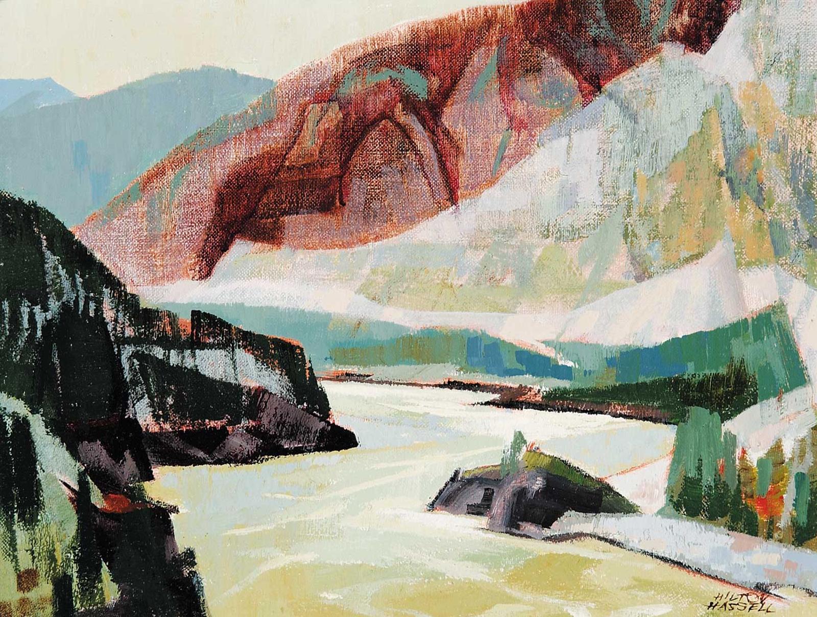 Hilton MacDonald Hassell (1910-1980) - Thompson River [2] Near Hells Gate