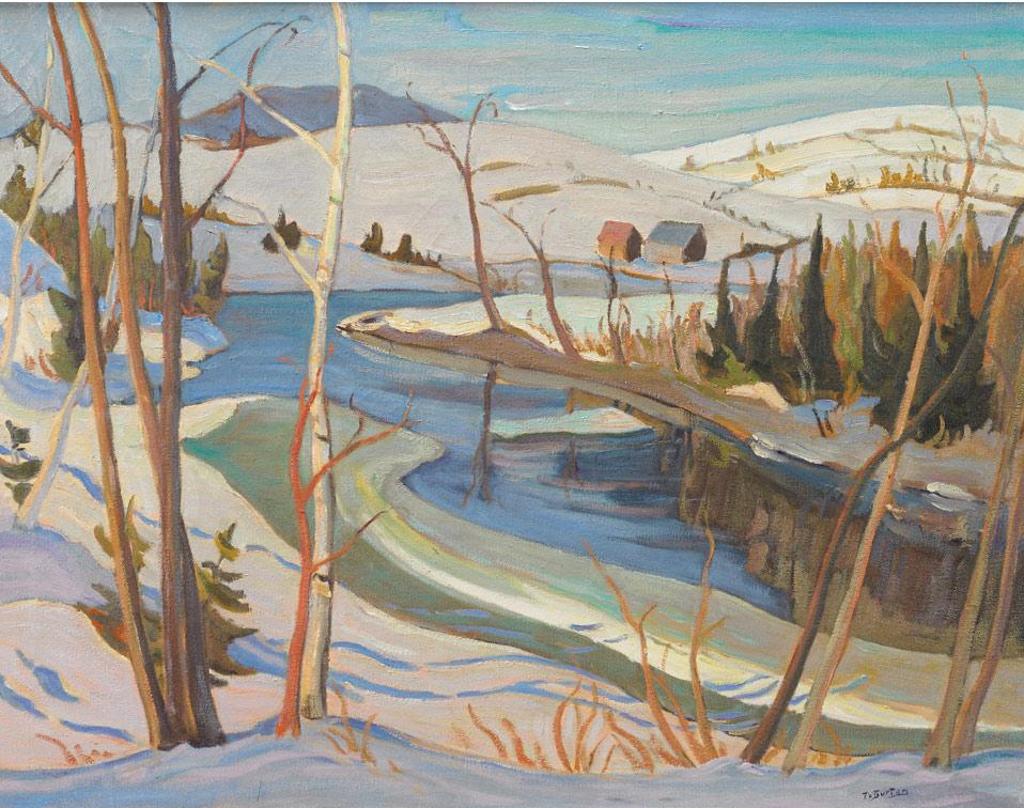 Ralph Wallace Burton (1905-1983) - Spring On The Picanoc, Que.