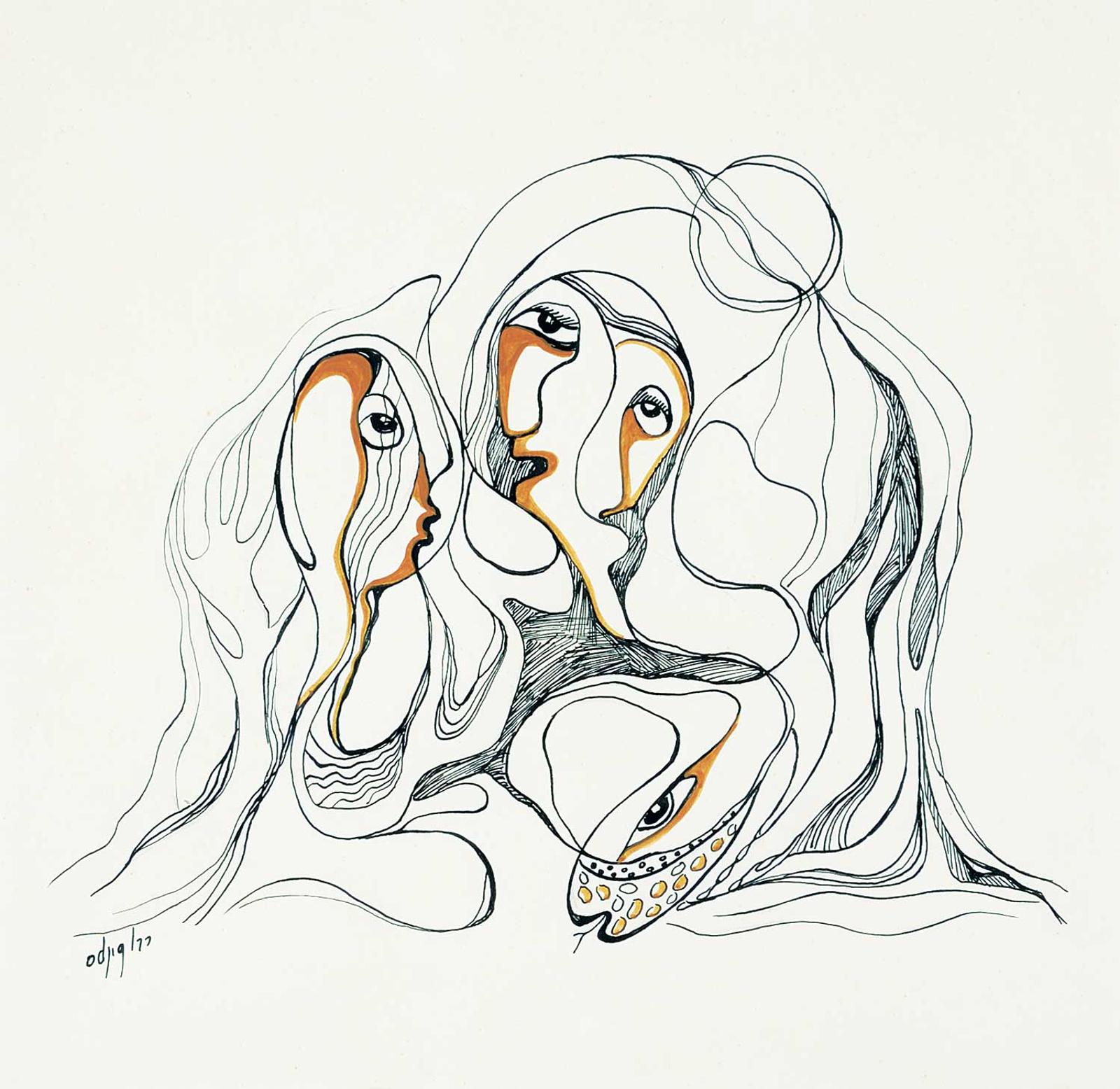 Daphne Odjig (1919-2016) - Temptation