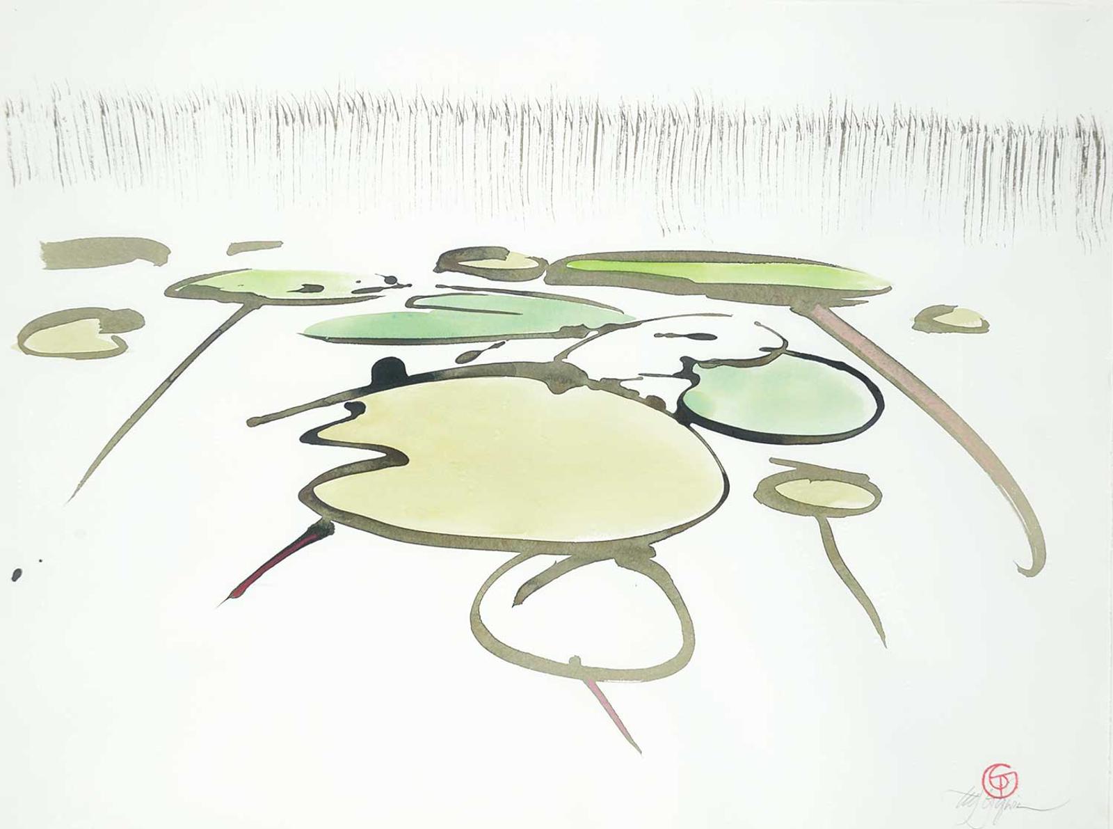 Edward William (Ted) Godwin (1933-2013) - Wild Rice, Lily Pads #2