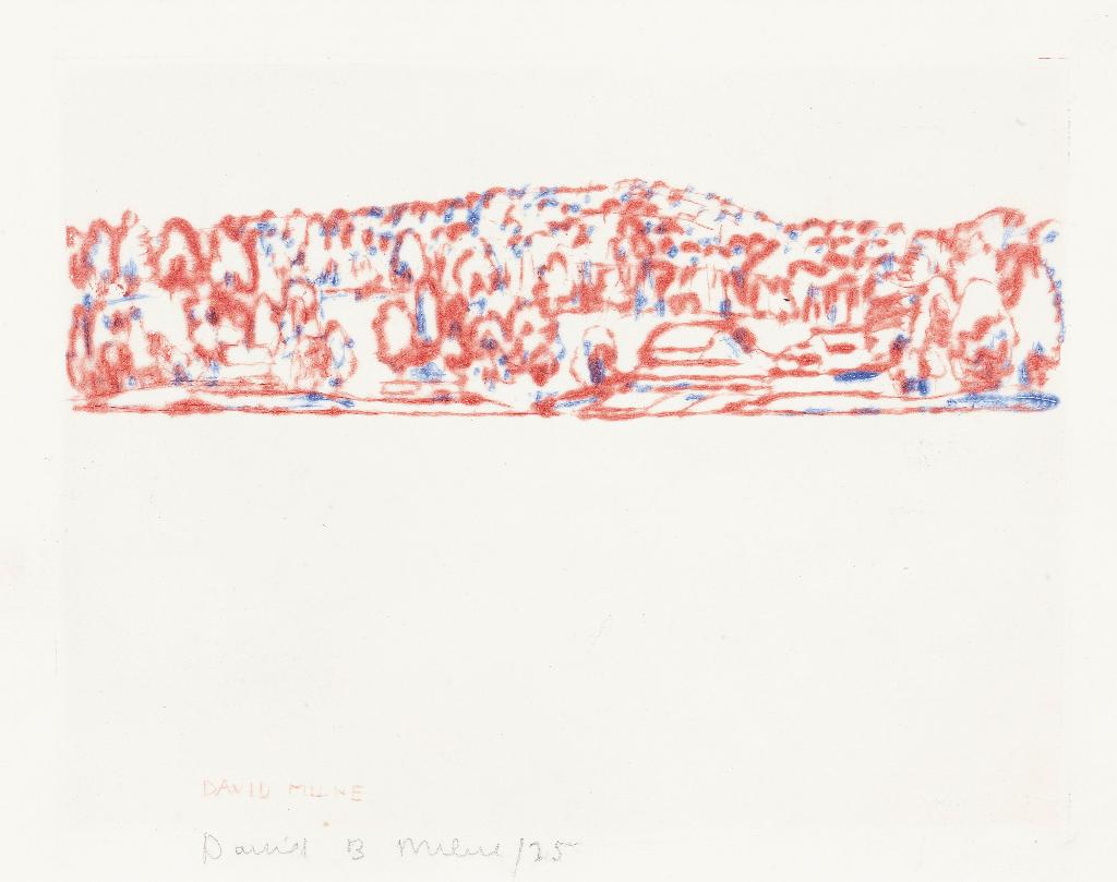 David Browne Milne (1882-1953) - Across The Lake, Second Version