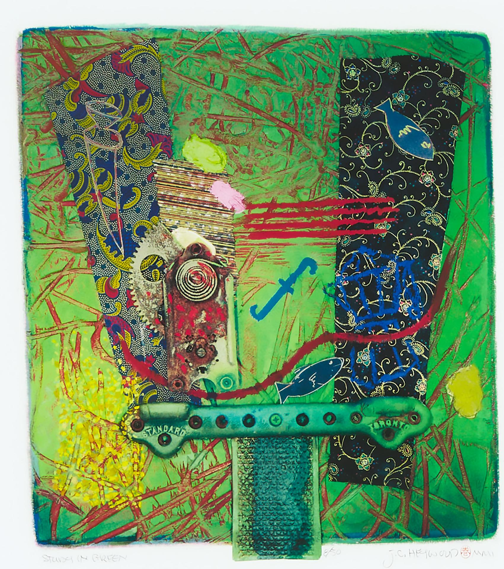 John Carl Heywood (1941) - Study In Green, 2001