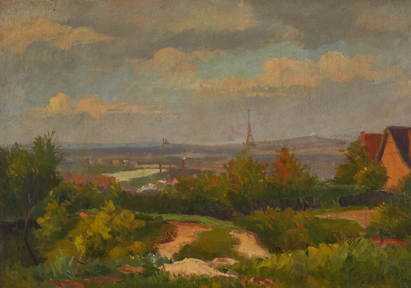Franklin Milton Armington (1876-1941) - View Of Eiffel Tower, Paris