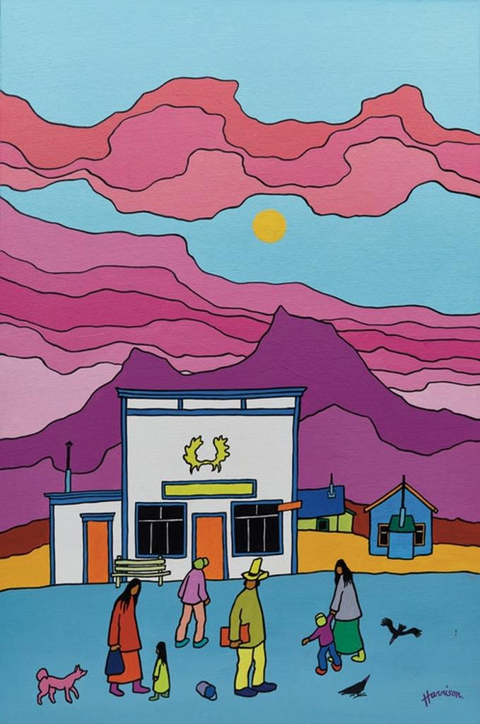 Ted Harrison (1926-2015) - Atlin Café