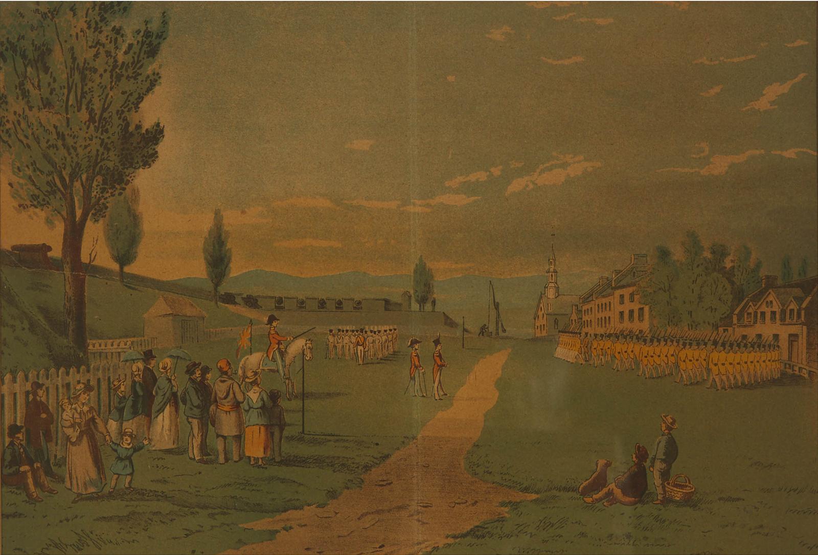 Adolphus Bourne (1795-1886) - Esplanade And Fortifications Of Quebec - 1832