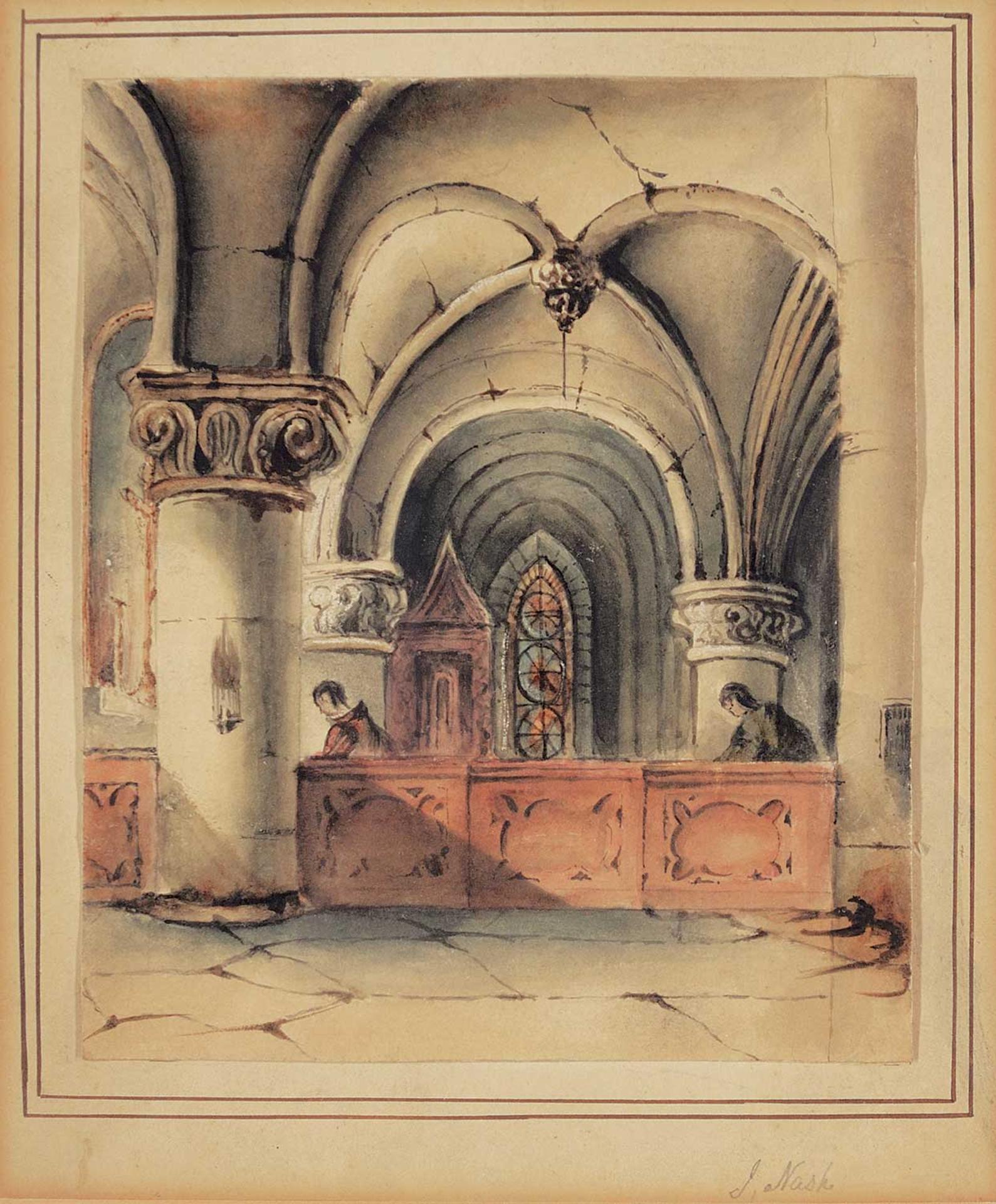 J. Nash - Untitled - Praying in Church