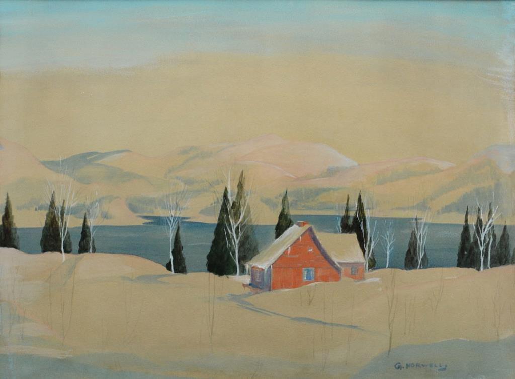 Graham Norble Norwell (1901-1967) - Cottage on Lake