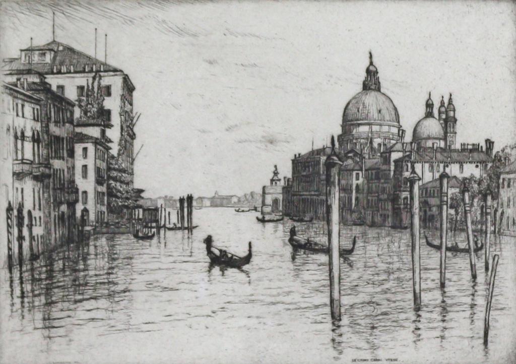 Caroline Helena Armington (1875-1939) - Le Grand Canal, Venise; 1931