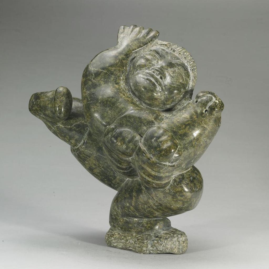 Aqjangajuk (Axangayu) Shaa (1937-2019) - Man And Walrus