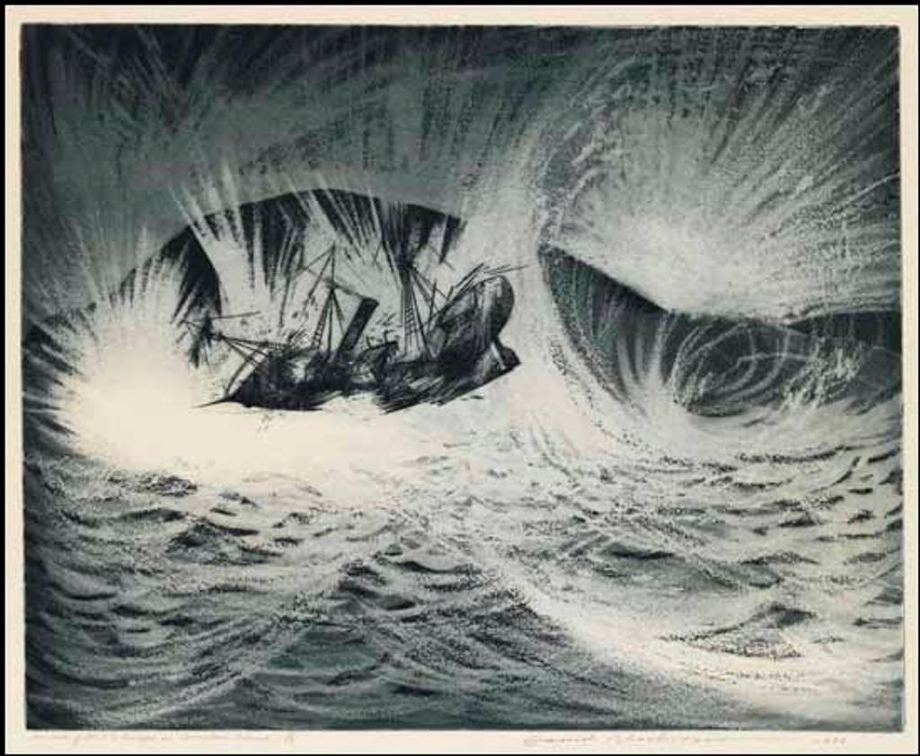 David Lloyd Blackwood (1941-2022) - Wreck of the S.S. Ranger on Baccalieu Island (Lost Party Series)