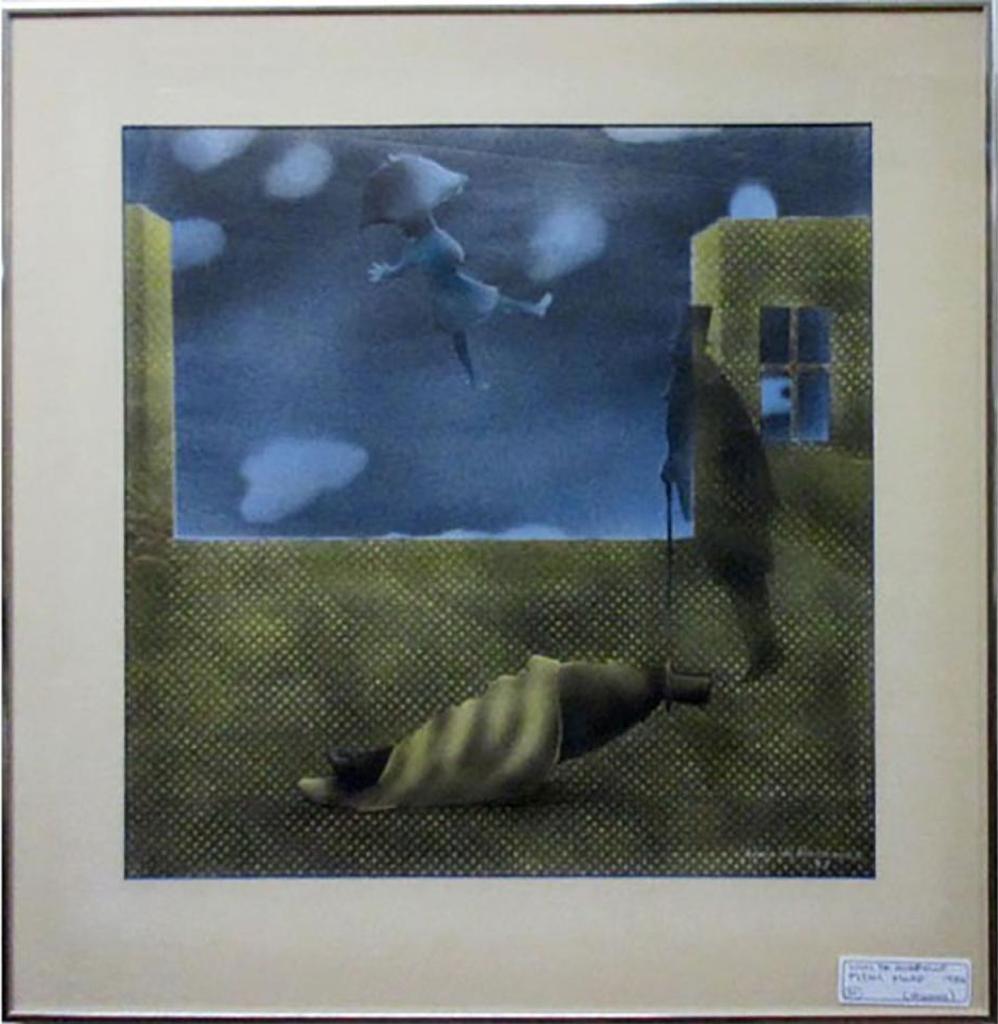 Louis de Niverville (1933-2019) - Untitled (Flying Girl And Men With Top Hats)