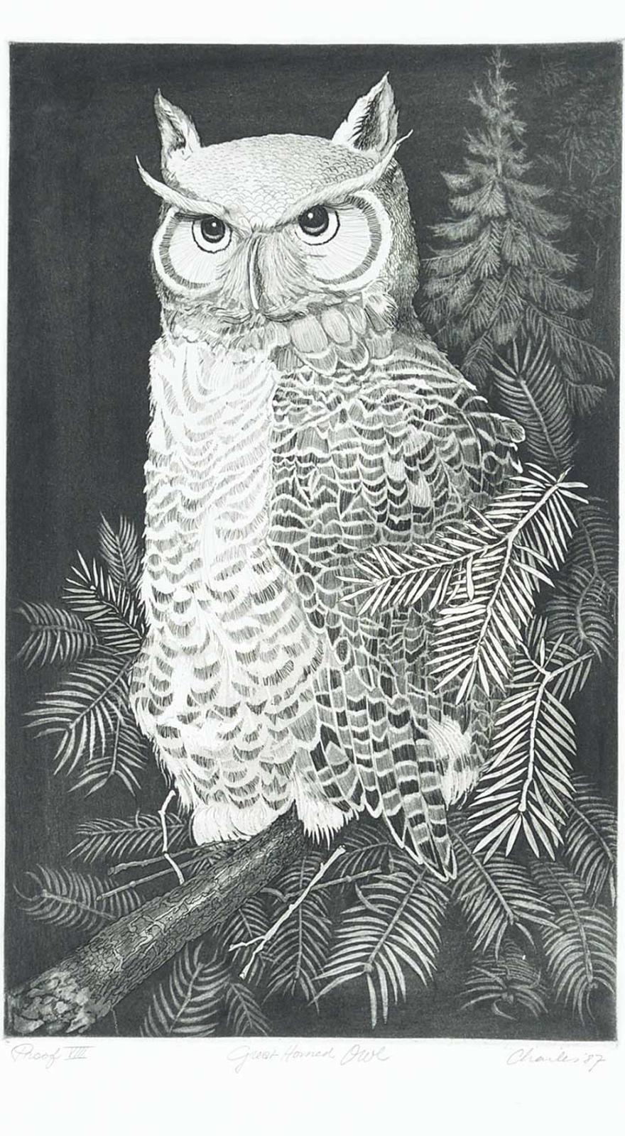 ZZZ Charles - Great Horned Owl #Proof VIII