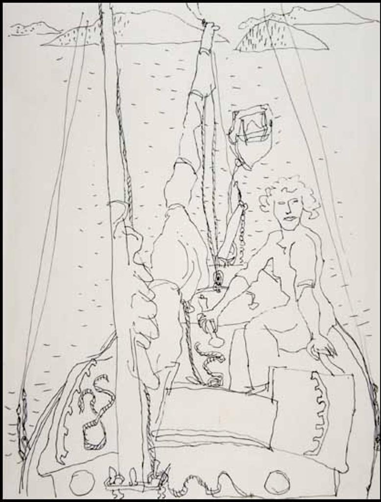 Bertram Charles (B.C.) Binning (1909-1976) - Jessie Putting Up Howe Sound