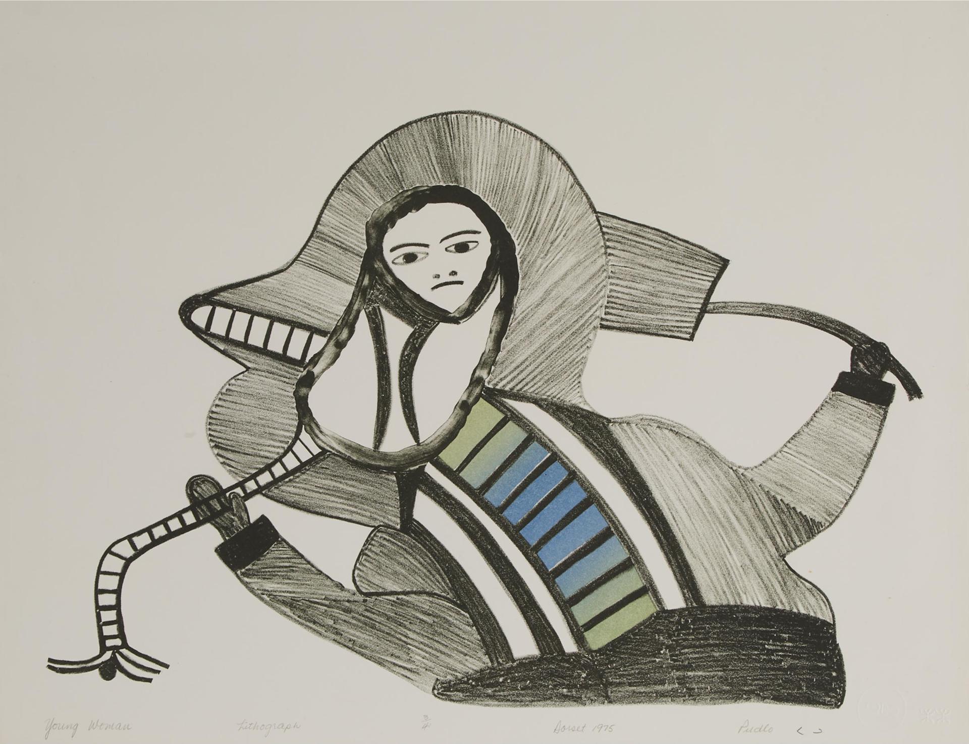 Pudlo Pudlat (1916-1992) - Young Woman