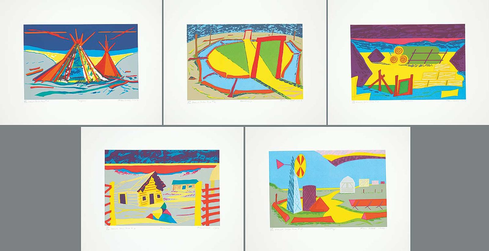 Alan Wood (1935-2017) - Ranch Series Two #1-5 #37/200