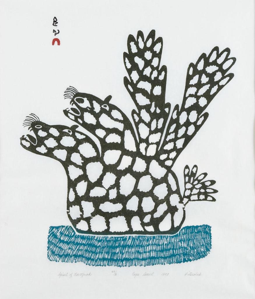 Pitseolak Ashoona (1904-1983) - Spirit Of Noovoojuak