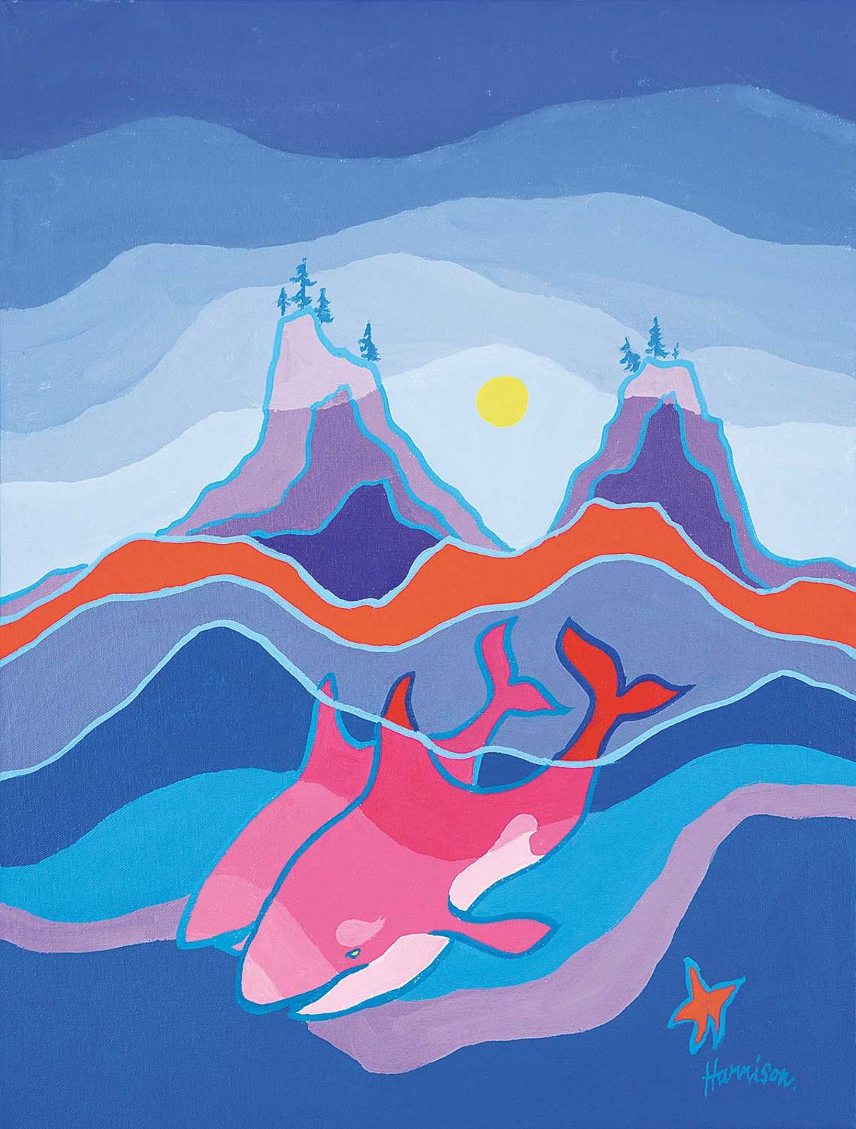 Ted Harrison (1926-2015) - Diving Duo