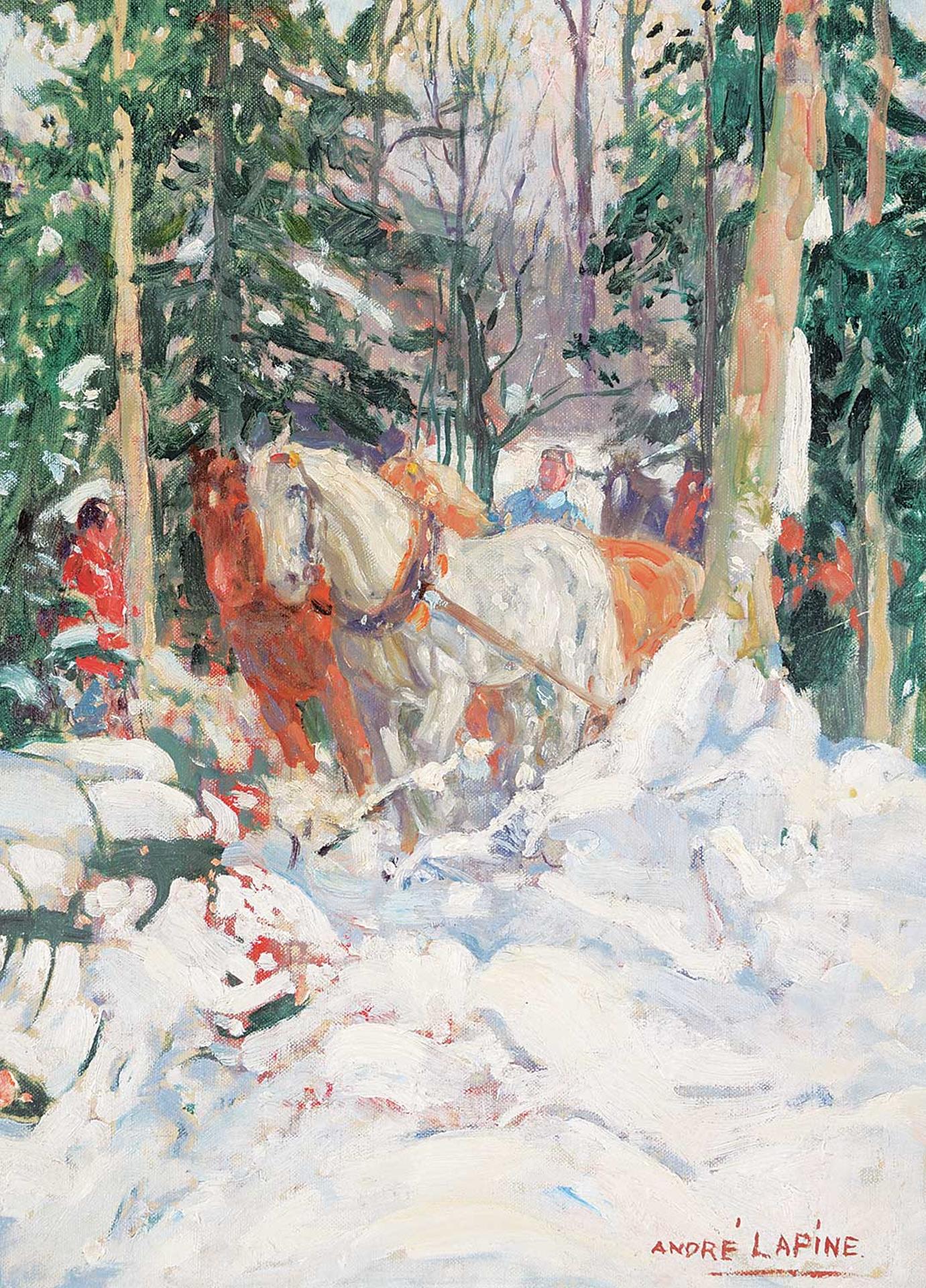 Andreas Christian Gottfried (André) Lapine (1866-1952) - January Snow