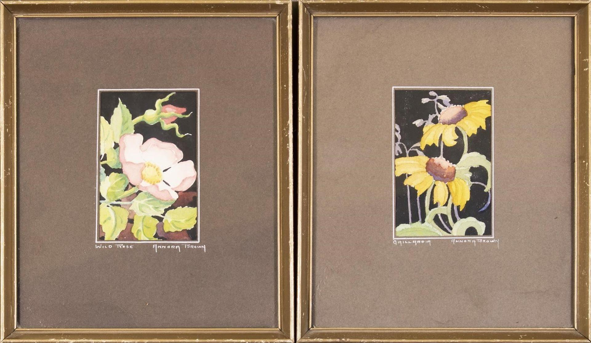 Annora Brown (1899-1987) - Wild Rose / Gaillardia
