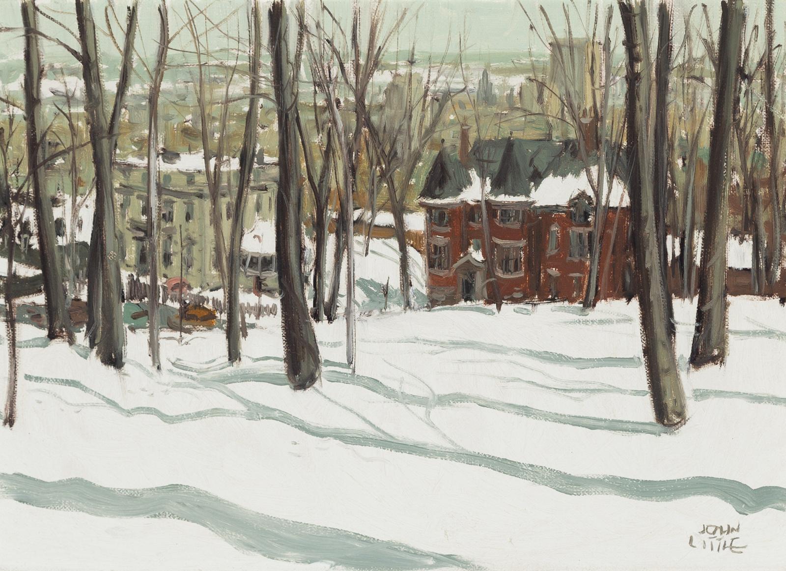 John Geoffrey Caruthers Little (1928-2024) - Corner Of Peel And Pine, Montreal, 1968